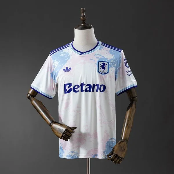 Camiseta de fútbol Aston Villa 2025/26 TERCERA MANGA CORTA VERSION FAN